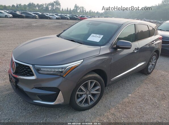 5J8TC2H51KL036024 2019 ACURA RDX Gray Vista tres cuartos delantera izquierda