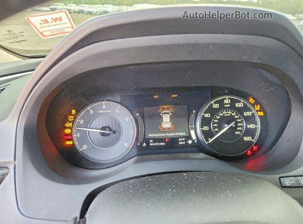 5J8TC2H51LL032072 2020 ACURA RDX White Вид щитка приладів