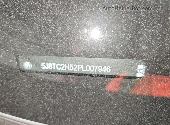 5J8TC2H52PL007946 2023 ACURA RDX Blue Вид наклейки з VIN-кодом