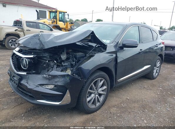 5J8TC2H53LL007917 2020 ACURA RDX Black Առջևի ձախ երեք քառորդ տեսարան