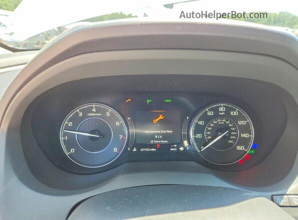 5J8TC2H54KL035319 2019 ACURA RDX White Widok zestawu wskaźników
