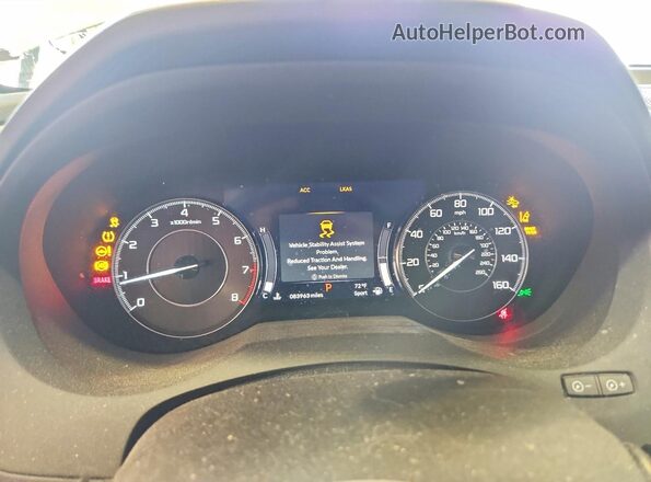 5J8TC2H54LL008655 2020 ACURA RDX White ხელსაწყოთა პანელის ხედი