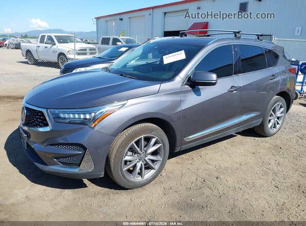 5J8TC2H54LL041963 2020 ACURA RDX Gray Vista tres cuartos delantera izquierda