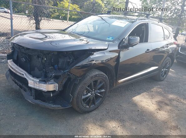 5J8TC2H55KL003835 2019 ACURA RDX Black წინა მარცხენა ხედი სამი მეოთხედიდან