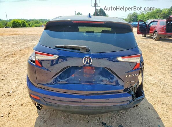 5J8TC2H55ML010657 2021 ACURA RDX Blue Вид ззаду