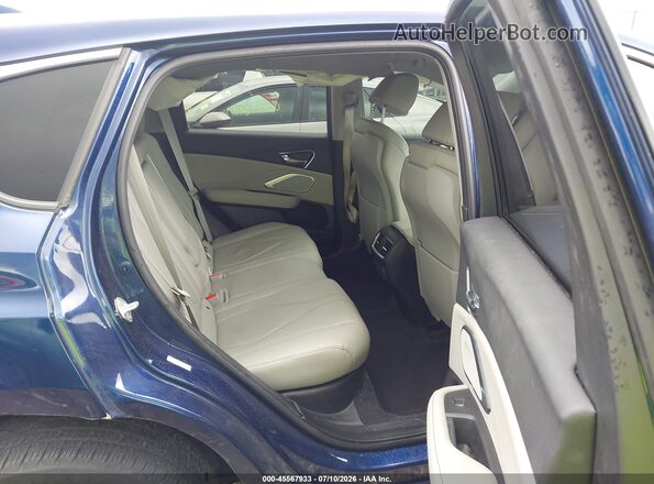 5J8TC2H55ML020881 2021 ACURA RDX Blue Vista de la etiqueta del VIN
