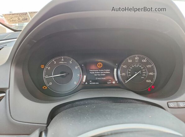 5J8TC2H56LL025778 2020 ACURA RDX White Instrument cluster view