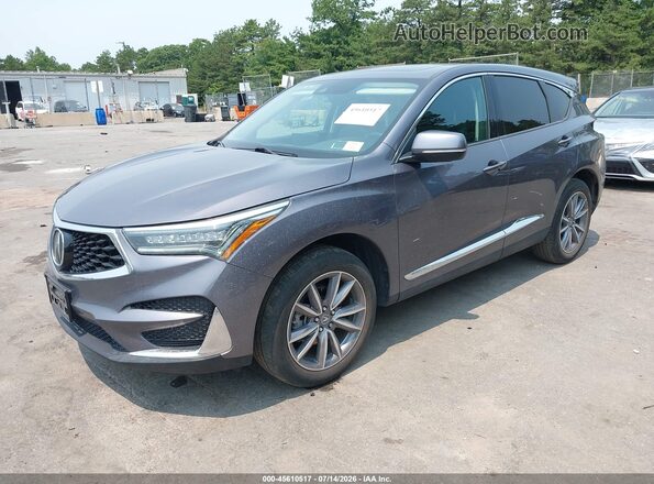 5J8TC2H59ML025646 2021 ACURA RDX Gray Առջևի ձախ երեք քառորդ տեսարան
