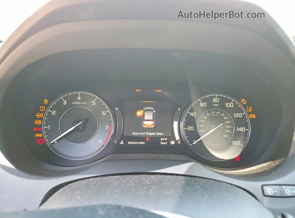 5J8TC2H59ML035626 2021 ACURA RDX White Widok zestawu wskaźników