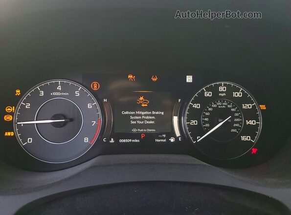5J8TC2H59RL005372 2024 ACURA RDX Серебряный Вид щитка приборов