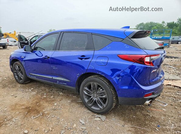5J8TC2H61LL010386 2020 ACURA RDX Blue Trasero izquierdo