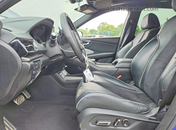 5J8TC2H61LL010386 2020 ACURA RDX Blue Vista interior delantera