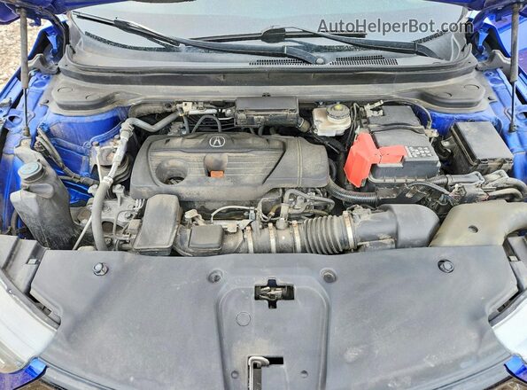 5J8TC2H61LL010386 2020 ACURA RDX Blue Vista del compartimento del motor
