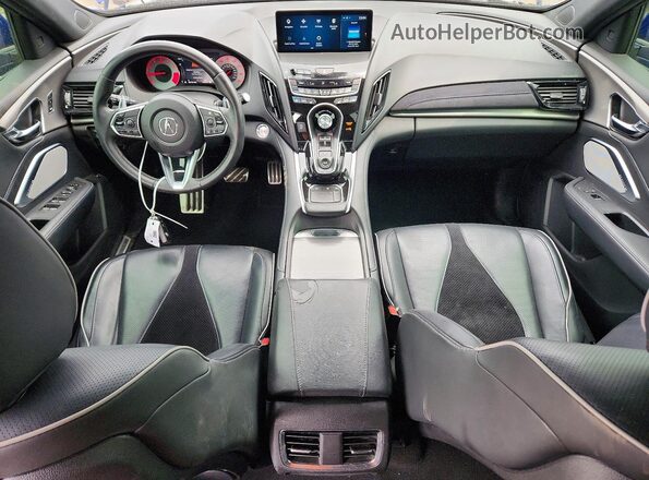 5J8TC2H61LL010386 2020 ACURA RDX Blue Vista del salpicadero