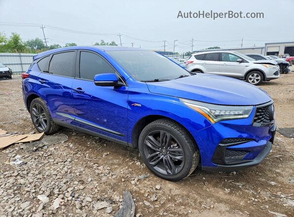 5J8TC2H61LL010386 2020 ACURA RDX Blue Delantero derecho