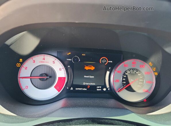 5J8TC2H61ML034057 2021 ACURA RDX Silver Vista del cuadro de instrumentos