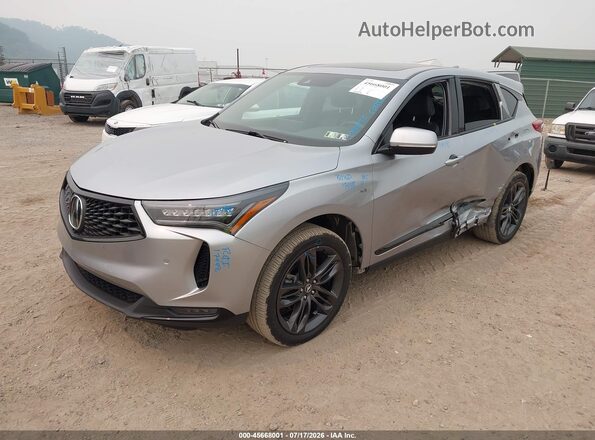 5J8TC2H61PL016694 2023 ACURA RDX Silver Առջևի ձախ երեք քառորդ տեսարան