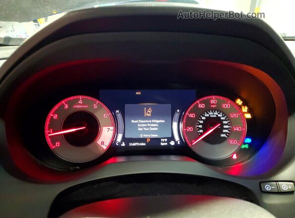 5J8TC2H62KL004577 2019 ACURA RDX Black Instrument cluster view