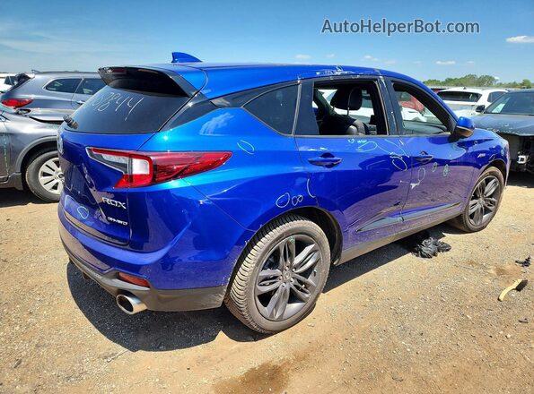 5J8TC2H62KL035697 2019 ACURA RDX Blue Trasero derecho