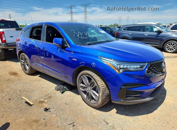 5J8TC2H62KL035697 2019 ACURA RDX Blue Delantero derecho