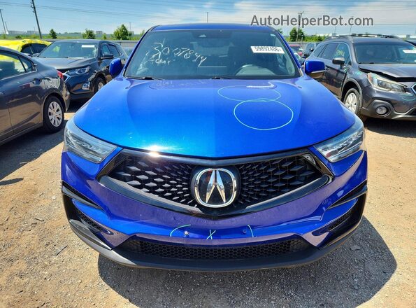 5J8TC2H62KL035697 2019 ACURA RDX Blue Vista frontal