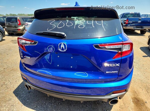 5J8TC2H62KL035697 2019 ACURA RDX Blue Vista trasera