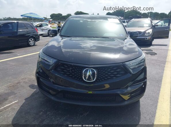 5J8TC2H62ML042510 2021 ACURA RDX Black Instrument cluster view