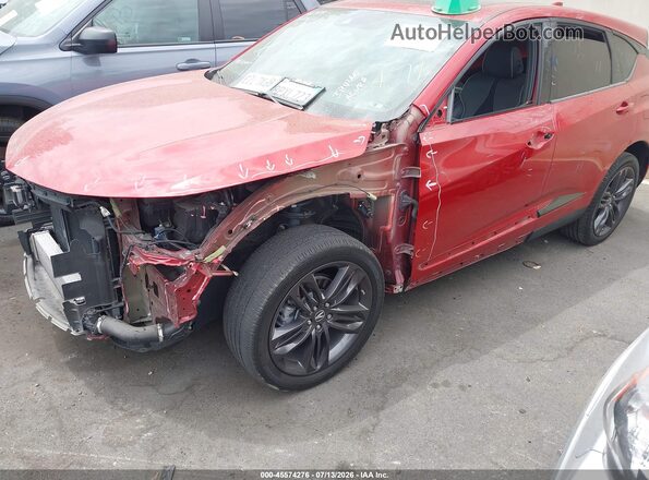 5J8TC2H63LL026301 2020 ACURA RDX Red Առջևի ձախ երեք քառորդ տեսարան