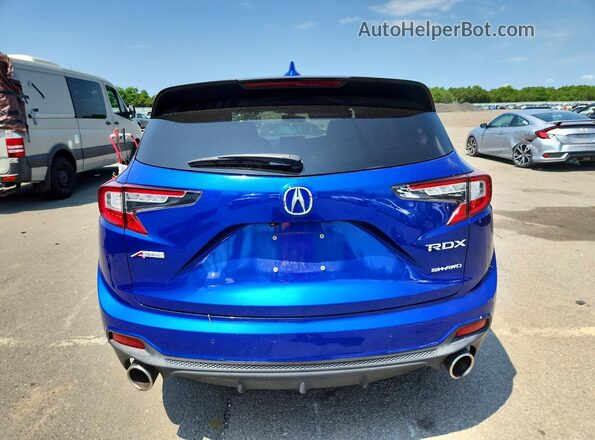 5J8TC2H64ML025823 2021 ACURA RDX Blue Widok z tyłu