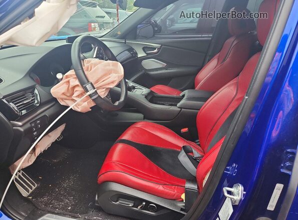5J8TC2H64ML025823 2021 ACURA RDX Blue Widok wnętrza z przodu