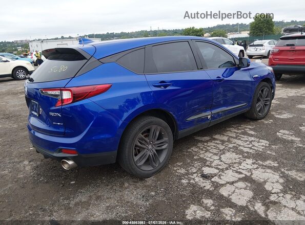 5J8TC2H64ML028902 2021 ACURA RDX Blue Trasero derecho