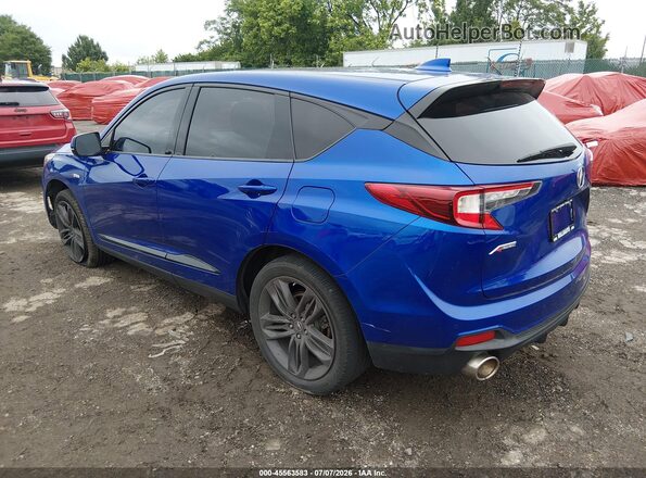 5J8TC2H64ML028902 2021 ACURA RDX Blue Trasero izquierdo