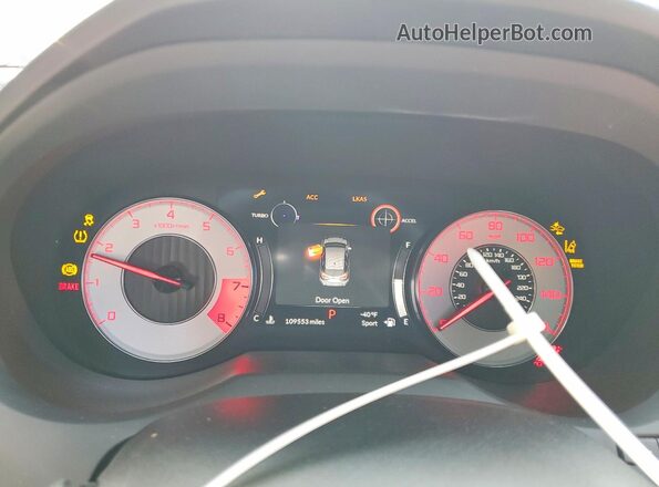 5J8TC2H66ML007632 2021 ACURA RDX White Widok zestawu wskaźników