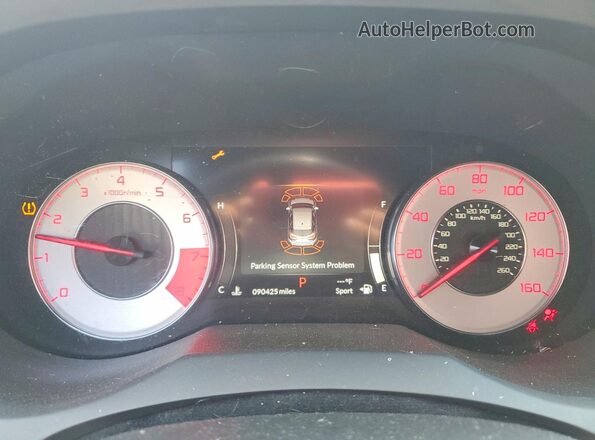 5J8TC2H68ML042771 2021 ACURA RDX Черный Вид щитка приборов