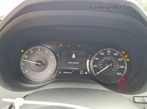 5J8TC2H70LL041914 2020 ACURA RDX Red ხელსაწყოთა პანელის ხედი