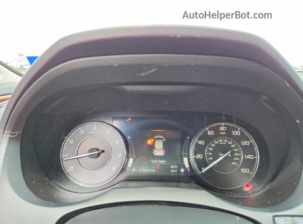 5J8TC2H75LL021819 2020 ACURA RDX Black Vista del cuadro de instrumentos