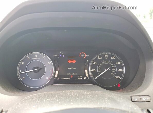 5J8TC2H78KL014233 2019 ACURA RDX White Vista del cuadro de instrumentos