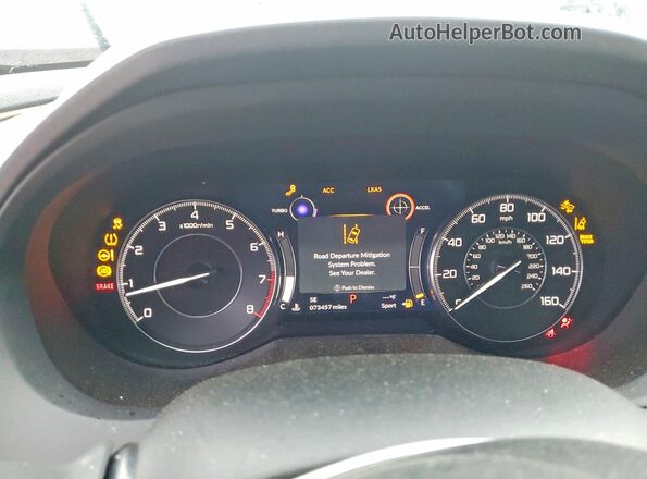 5J8TC2H78LL028960 2020 ACURA RDX White ხელსაწყოთა პანელის ხედი