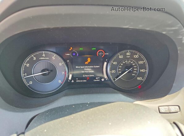 5J8TC2H79LL017207 2020 ACURA RDX Blue Սարքավորումների վահանակի տեսք