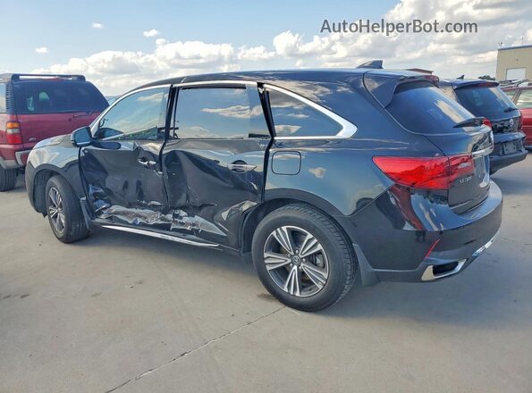 5J8YD3H35JL010757 2018 ACURA MDX Black Հետևի ձախ
