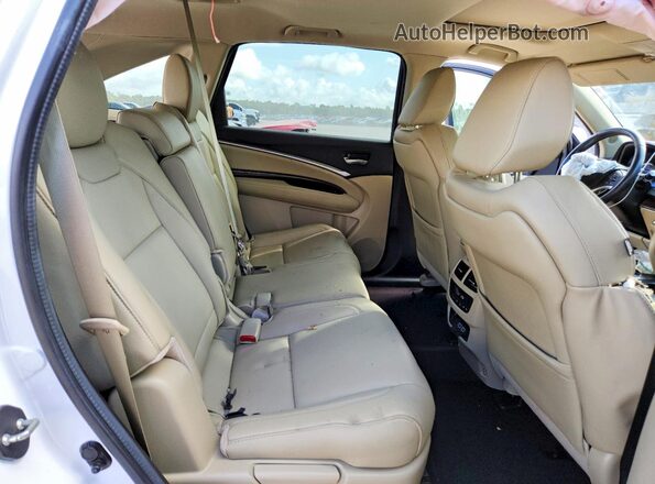 5J8YD3H39LL000834 2020 ACURA MDX White უკანა სალონის ხედი