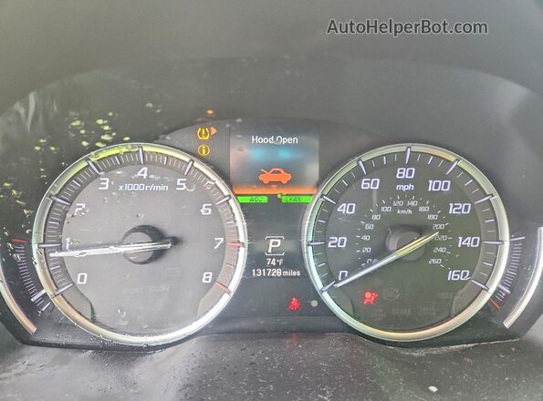 5J8YD3H50LL009455 2020 ACURA MDX Black ხელსაწყოთა პანელის ხედი