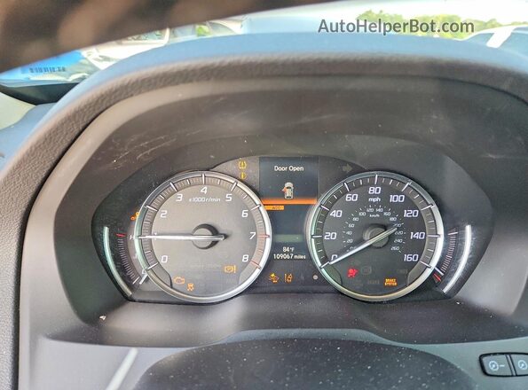 5J8YD3H52LL012793 2020 ACURA MDX White Instrument cluster view