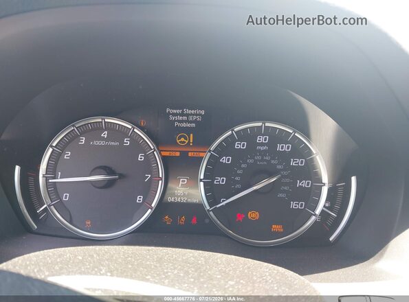 5J8YD3H55LL000525 2020 ACURA MDX White Vista de los asientos traseros