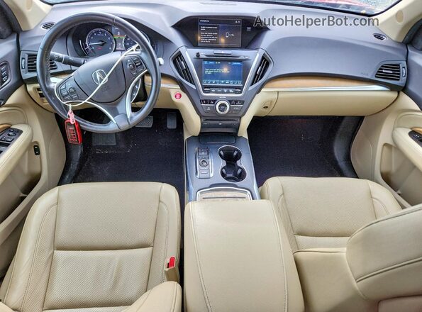 5J8YD3H76KL010321 2019 ACURA MDX Красный Вид панели приборов