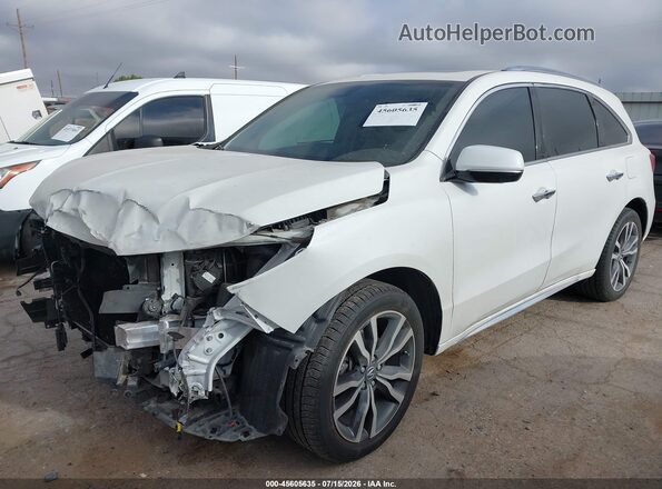 5J8YD3H81LL008633 2020 ACURA MDX White Vista tres cuartos delantera izquierda