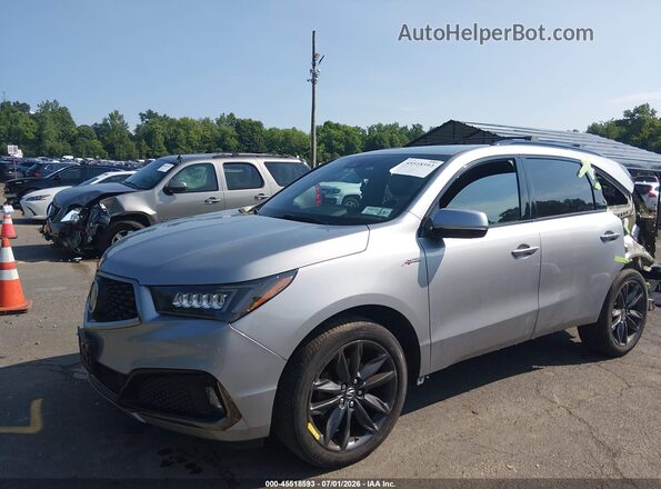 5J8YD4H01LL034987 2020 ACURA MDX Silver Առջևի ձախ երեք քառորդ տեսարան