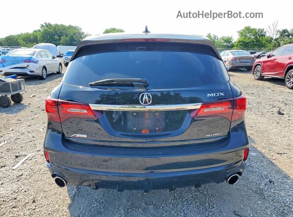 5J8YD4H02LL801911 2020 ACURA MDX Black უკანა ხედი