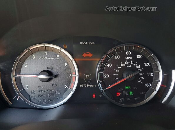 5J8YD4H02LL801911 2020 ACURA MDX Black ხელსაწყოთა პანელის ხედი