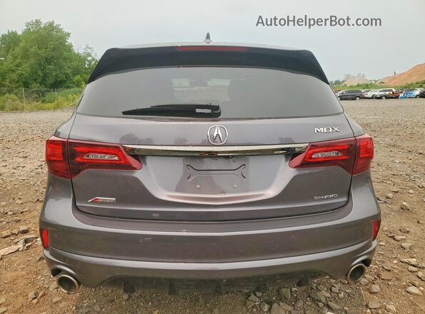 5J8YD4H09LL037779 2020 ACURA MDX Charcoal Rear view